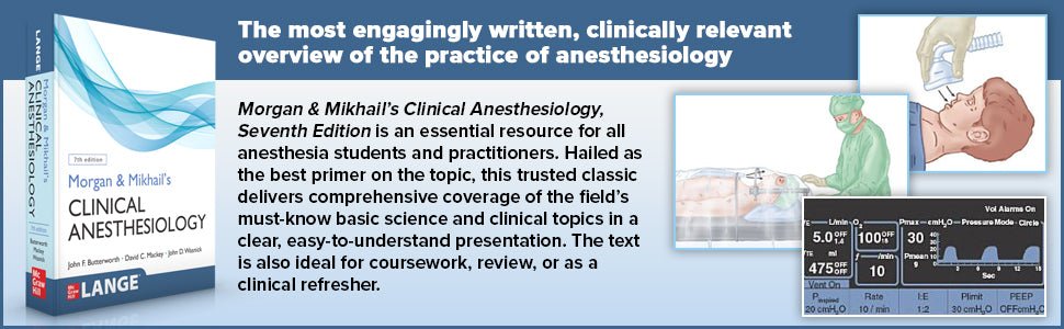 Morgan and Mikhail's Clinical Anesthesiology, Seventh Edition - Books Bank