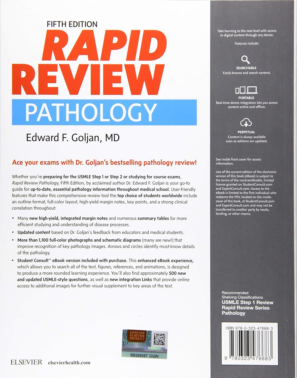 Rapid Review Pathology 5th Edition - Books Bank