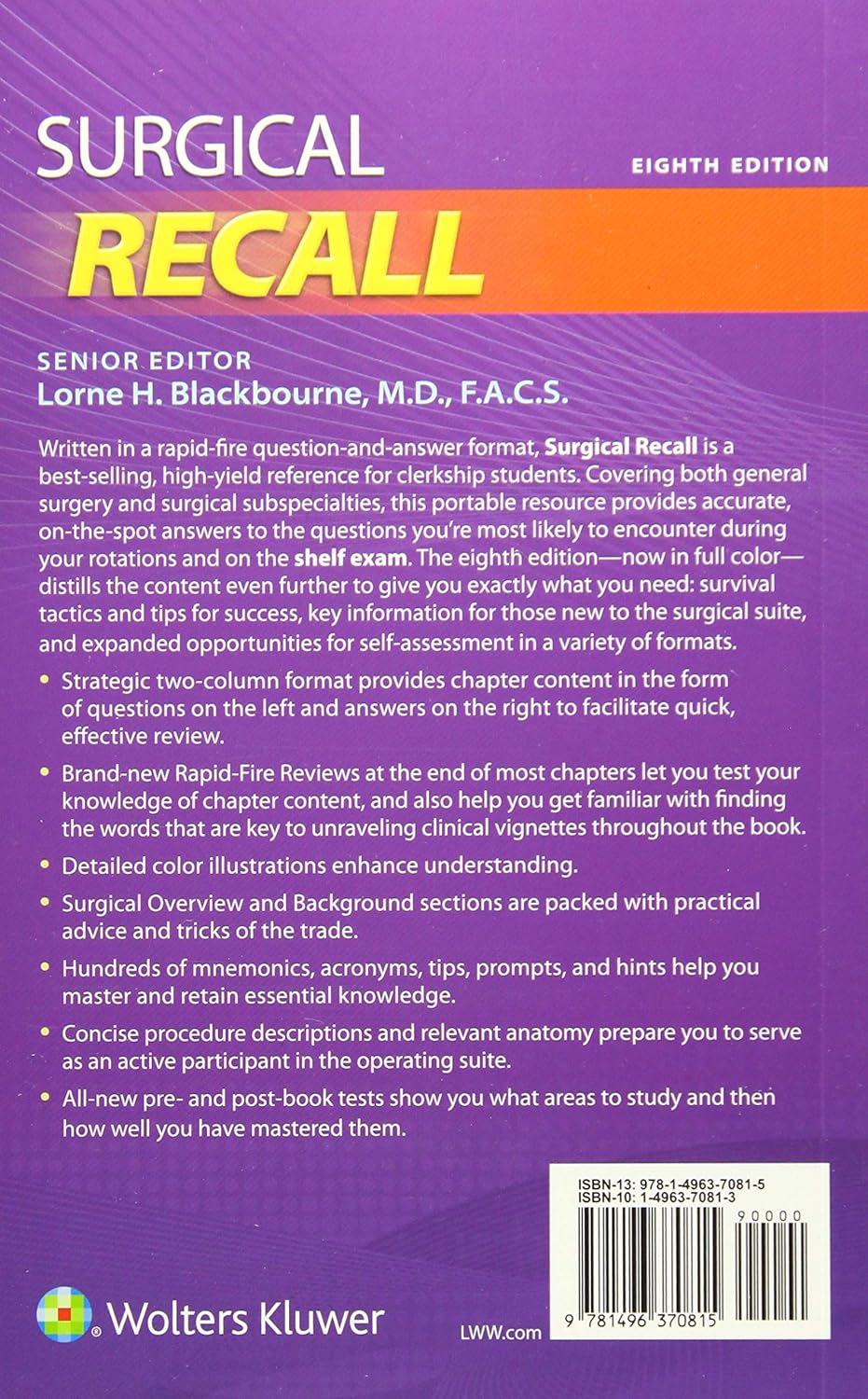 Surgical Recall 8th Edition
