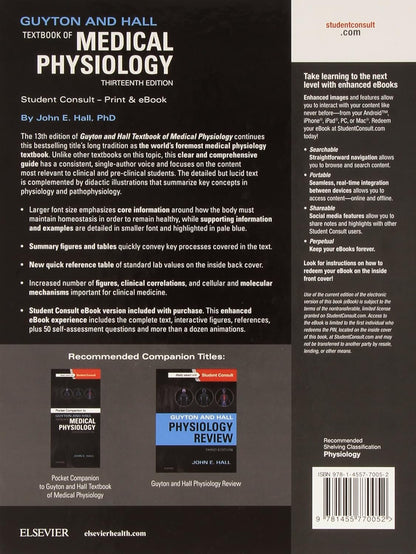 Guyton and Hall Textbook of Medical Physiology (Guyton Physiology) 13th Edition - Books Bank