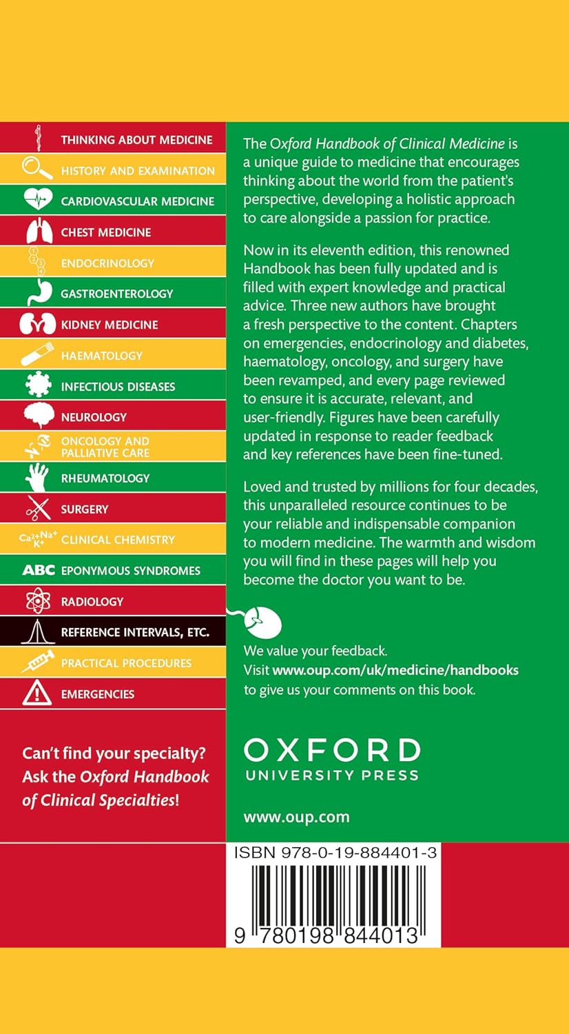 Oxford Handbook of Clinical Medicine (Oxford Medical Handbooks) 11th Edition - Books Bank