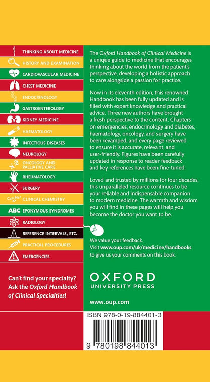 Oxford Handbook of Clinical Medicine (Oxford Medical Handbooks) 11th Edition - Books Bank